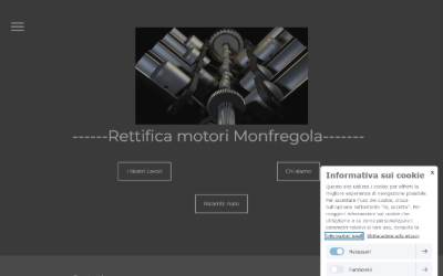 Top of the website for Rettifica Motori Monfregola