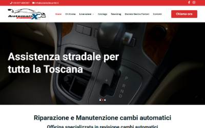 Top of the website for Automatix Revisione Cambi Automatici
