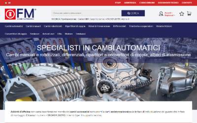 Top of the website for FM Auto&Servizi