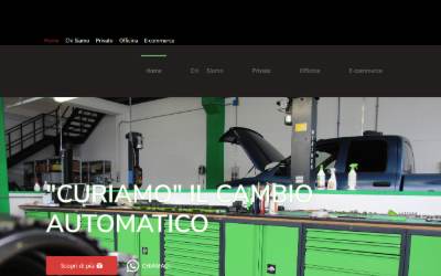 Top of the website for AutomotivevolutA Riparazione, revisione, ricambi per cambi automatici e trasmissioni.