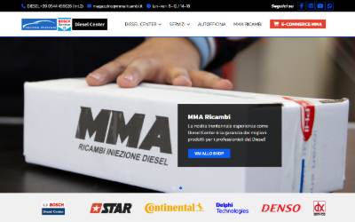 Top of the website for Nuova Piovan - Diesel Center