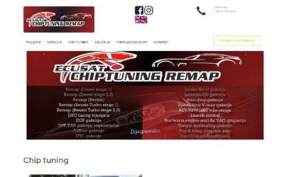 Top of the website for Ecusat Chiptuning Remap