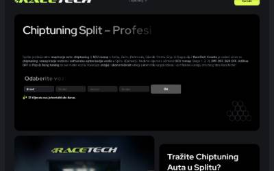 Top of the website for RACETECH CHIPTUNING SPLIT