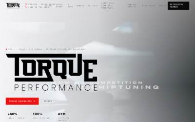 Top of the website for Torque Chiptuning Zadar