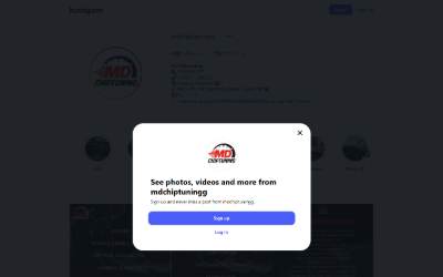 Top of the website for MD Chiptuning