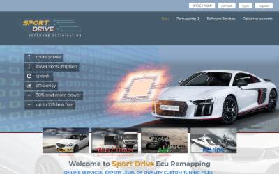 Website preview for Sport Drive, Tuning Centar, Chiptuning, Remapping