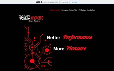 Top of the website for RemapInnovate