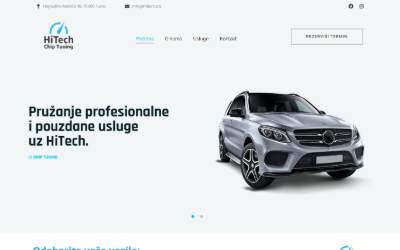 Website preview for Hitech Chip Tuning