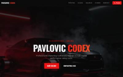 Top of the website for Pavlovic Chiptuning
