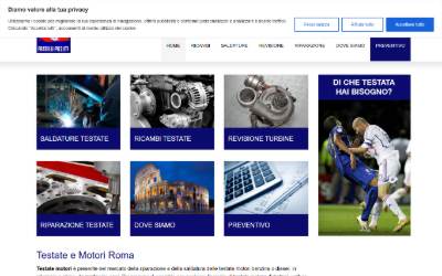 Top of the website for Fratelli Pizzuti - Testate e Motori Saldature, Rettifica, Revisione e riparazione