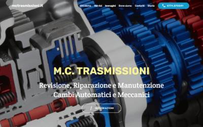 Website preview for M.C. TRASMISSIONI
