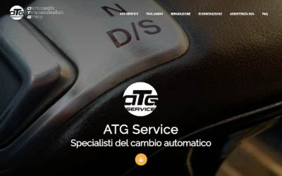 Top of the website for ATG service Cambi Automatici