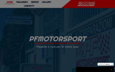 Website preview for PF Motorsport | Officina autoriparazioni & Preparazione auto da corsa