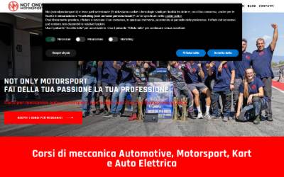 Website preview for NOT ONLY MOTORSPORT Srl