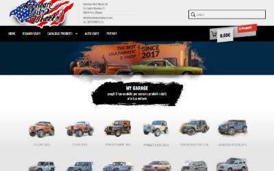 Top of the website for American Wild Wheels Srl - Accessori, Ricambi, Preparazione Jeep e Auto Classiche Americane, Restauri, Tagliandi, Rimappature