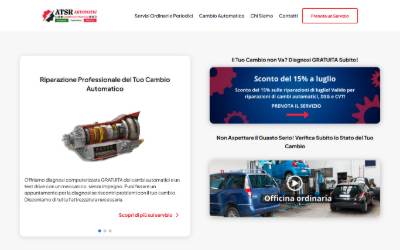 Top of the website for OFFICINA ATSR AUTOMATIC Riparazione cambi automatici