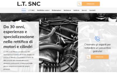 Top of the website for L.T.