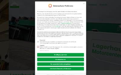 Website preview for Lagerhaus Motorcenter