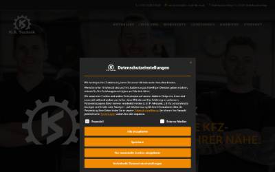 Top of the website for K.S. Technik - Getriebespülung | Getriebereparatur | Werkstatt