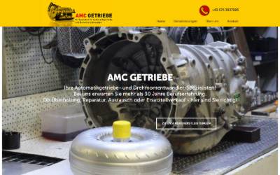 Top of the website for AMC - Getriebe Automatikgetriebereparatur Erich Gredinger