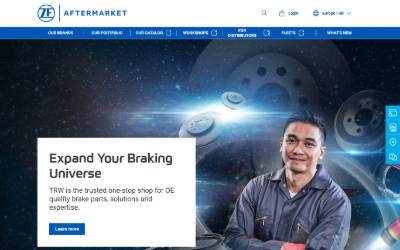 Website preview for ZF Österreich