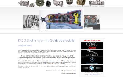 Website preview for KFZ Johann Strohmayer - Ihr Getriebespezialist
