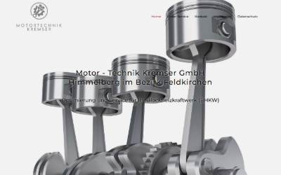 Top of the website for Motor Technik Kremser