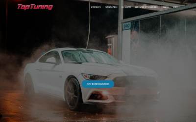 Top of the website for TopTuning