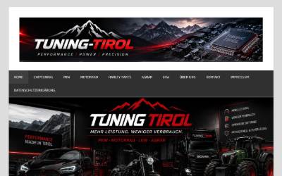 Website preview for TUNING TIROL