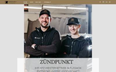 Website preview for Zündpunkt