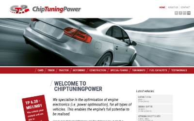 Top of the website for ChipTuningPower