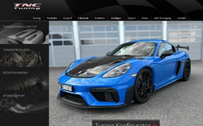 Website preview for TNC Exclusives Tuning AG