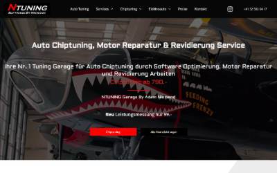 Website preview for N Tuning GmbH