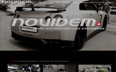 Top of the website for Novidem