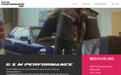 Website preview for G&M Performance GmbH