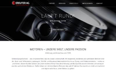 Website preview for Zylinderschleifwerk Bereuter AG