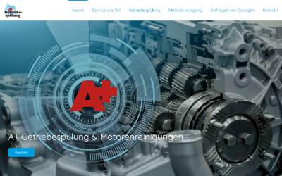Website preview for A+ Getriebespülung