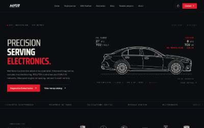 Website preview for KFR - Optimisation moteur - Reprogrammation - Electronique automobile