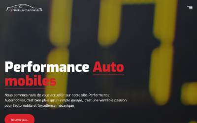 Website preview for Performance Automobiles Sàrl