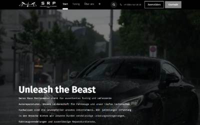 Top of the website for Swiss Race-Performance