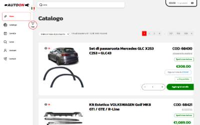 Website preview for Autoon Tuning Accessori