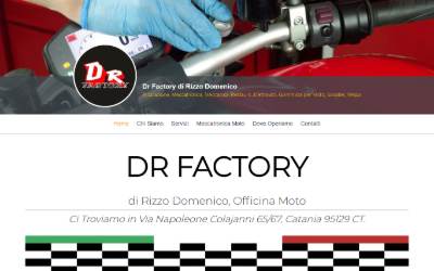 Top of the website for DrFactory Officina Moto a Catania #Assistenza Scooter #Preparatore Moto Racing #Elaborazione Motori #Cafè Racer #Ecu Remap