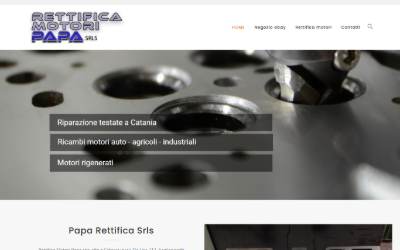 Top of the website for Rettifica Motori Papa Srls