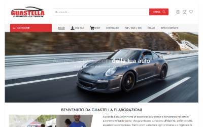 Top of the website for Guastella Elaborazioni