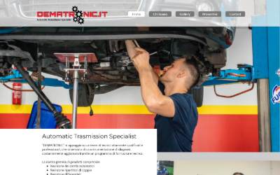 Top of the website for Dematronic - De Matteo Assistenza e Revisione Cambi Automatici