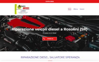 Top of the website for Centro Diesel Salvatore Speranza - Autofficina Pompista