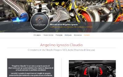 Top of the website for Pompista ad Avola "Angelino Claudio", Specializzato Bosch, Riparazione Pompe Iniezione Diesel e Benzina, Meccatronica Auto