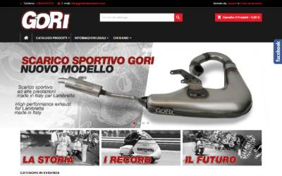 Top of the website for GORI ELABORAZIONI