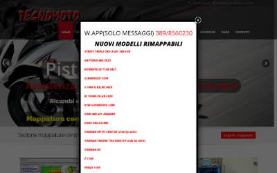 Top of the website for Tecnomoto Di Socciarelli Fabio
