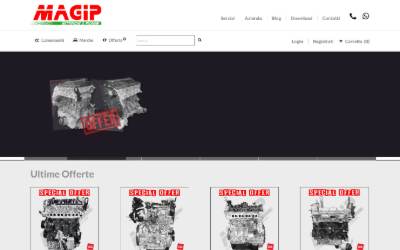 Top of the website for Magip Rettifiche Srl Motori Ricambi